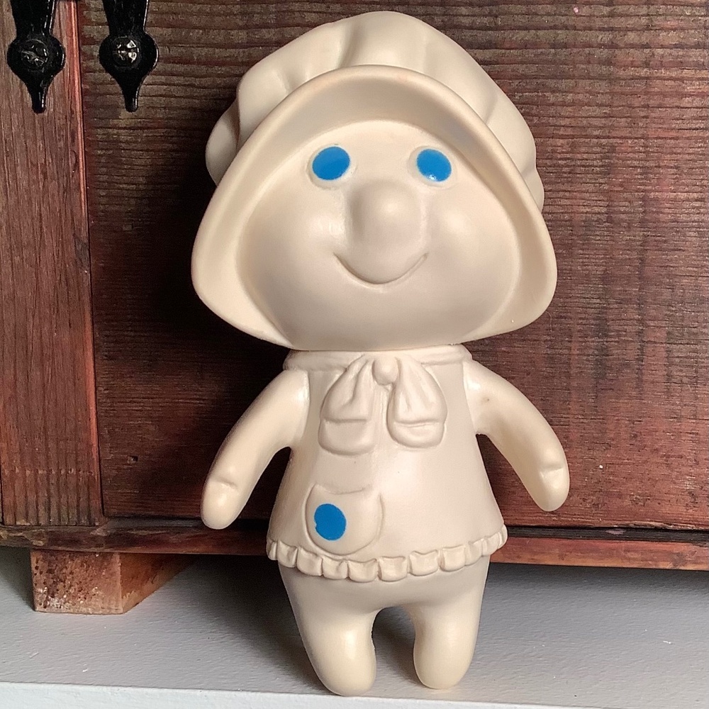 Vintage 1979 Pillsbury Dough Girl Squeezable Vinyl Doll 5.5 Inch Tall Toy